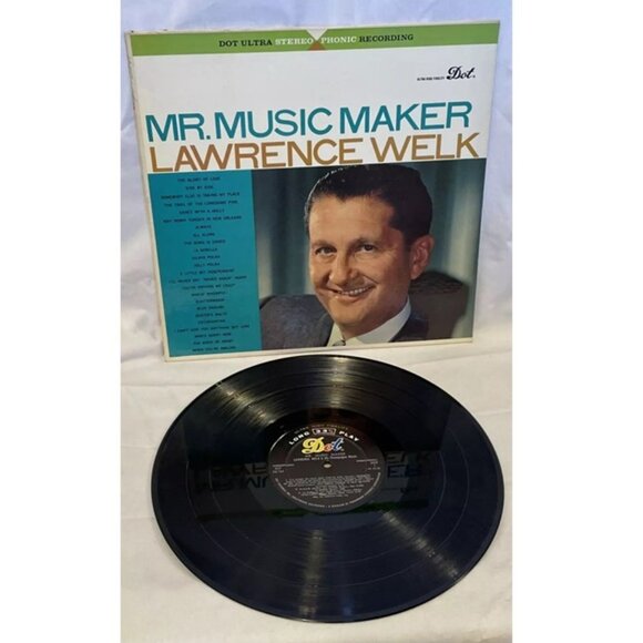 Lawrence Welk Mr. Music Maker (Vinyl, 1959) Dot Records DLP 25,164 VG+ LP Record - Picture 2 of 9